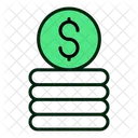 Dollar Stacks Pile Of Dollars Coin Collection Icon