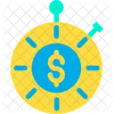 Dollar-Stoppuhr  Symbol