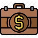 Dollar Suitchase Suitcase Briefcase Icon