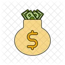 Dollar-Tasche  Symbol