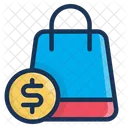 Dollar-Tasche  Symbol