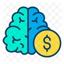 Dollar Think Dollar Brain Brain Icon