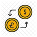 Dollar To Pound Currency Exchange Money Exchange Icon