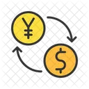 Dollar To Yen Currency Conversion Icon