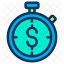 Stopwatch Timer Dollar Icon