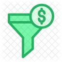 Trichter Dollar Filter Symbol