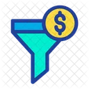 Trichter Dollar Filter Symbol