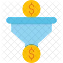 Dollar Verkaufspipeline Umsatzgenerierung Finanzielle Ziele Symbol