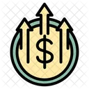 Dollar Up Dollar Dollar Increase Icon