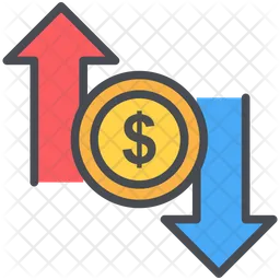 Dollar Up Down  Icon