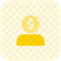 Dollar User  Icon