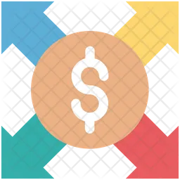 Dollar Valuation Color  Icon