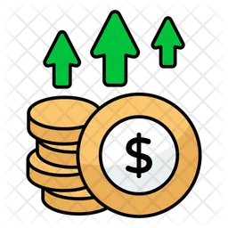 Dollar Value Increase  Icon