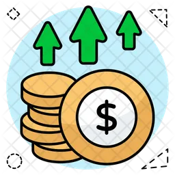 Dollar Value Increase  Icon