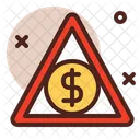 Dollar-Warnung  Symbol