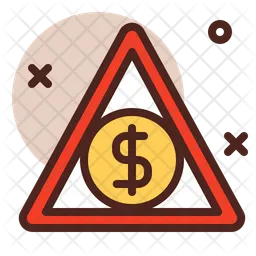 Dollar-Warnung  Symbol