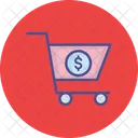 Dollar With Cart  Icon