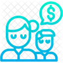 Dollar Man Woman Icon