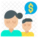 Dollar Man Woman Icon