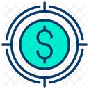 Dollar Ziel Geld Symbol