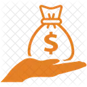 Symbol Hand Geld Symbol