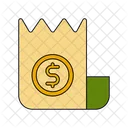 Reçu en dollars  Icon