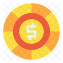 Dollarmünze  Symbol