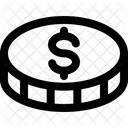 Dollarmünze  Symbol