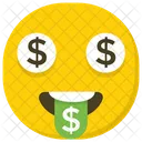 Emoji Del Dollaro Faccia Comica Emoji Icon