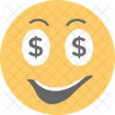 Dollaro Occhi Avido Icon