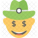 Dollaro Occhi Emoji Icon