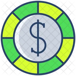 Dollars Coin  Icon