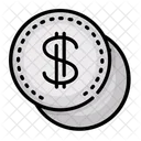 Dollars Coins  Icon