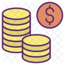 Mdollar Coins Dollars Dollar Coins Icon