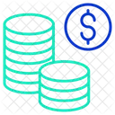 Mdollar Coins Dollars Dollar Coins Icon