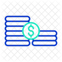 Mcoins Stack Dollars Dollar Coins Icon