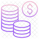 Mdollar Coins Dollars Dollar Coins Icon