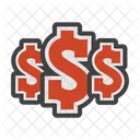Dollars Money Coins Icon