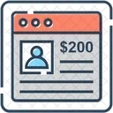 Dollars Account Web Icon
