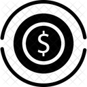 Dollars Circular Sign Icon