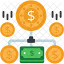 Dollars Links Dollars Money Icon