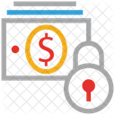 Dollars Locked Sign Icon