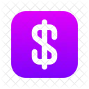 Dollarsign Square Icon