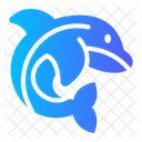 Dolphin Mammal Sea Life 아이콘
