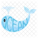 Whale Dolphin Fish Icon