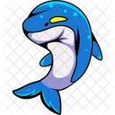 Dolphin Whale Sea Icon