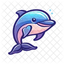 Dolphin Fish Animal Icon
