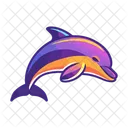 Dolphin Fish Animal Icon