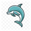 Dolphin Fish Animal Icon
