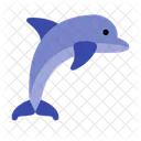 Dolphin Fish Animal Icon